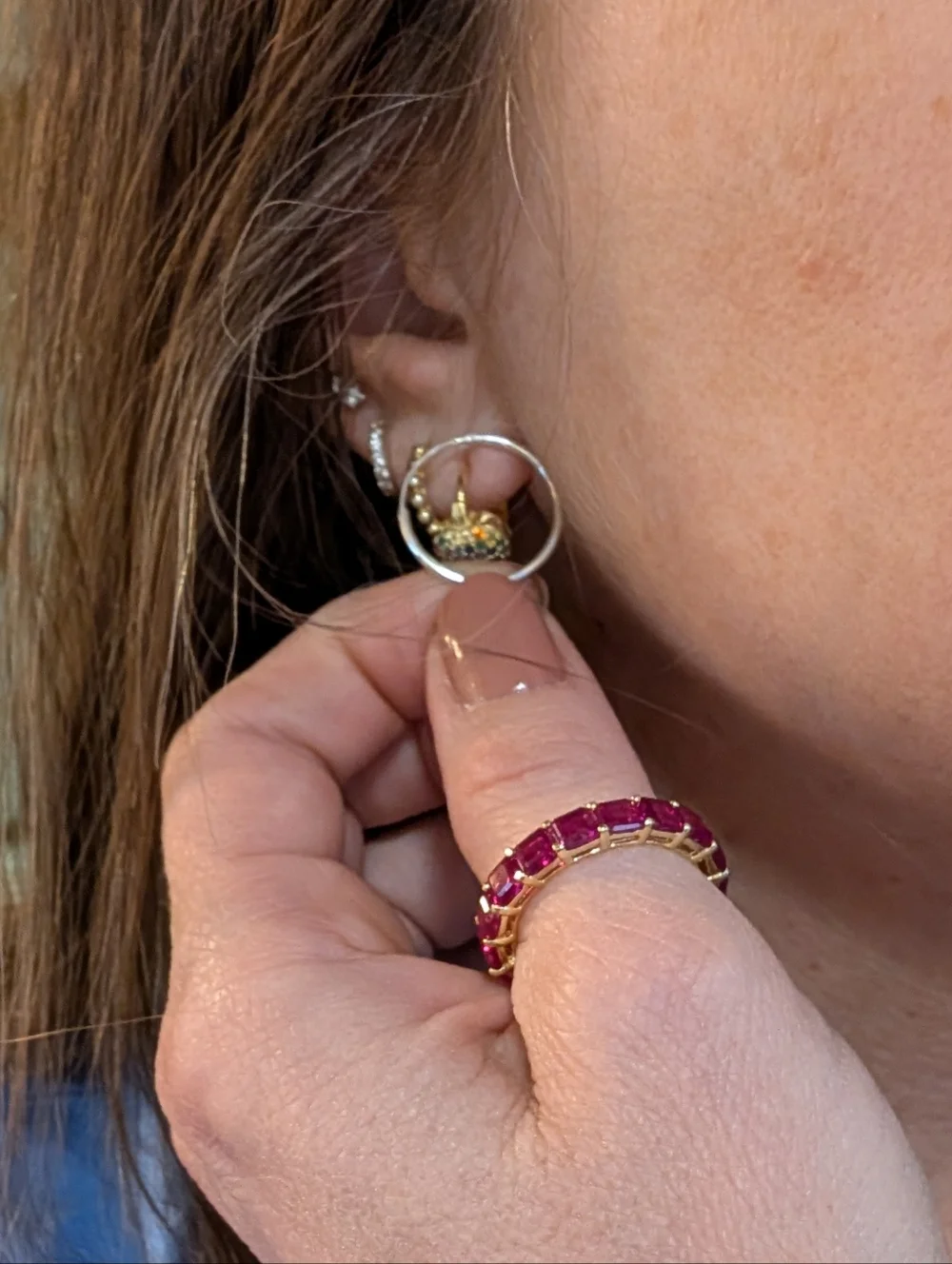 Simple, Dainty Sterling Silver Hoops